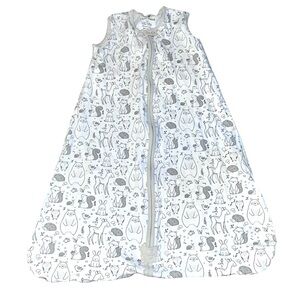 Mama Cheetah Wearable Blanket Size Large 12-18 Months Gray Animal Print Organic